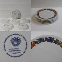 6 assiettes a dessert acapulco b