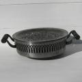 Ancien chauffe plat réchaud de table à braises en métal Japy