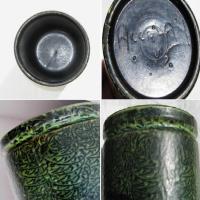 Ancien et rare pot a confiture en ceramique d accolay epoque zazou 3