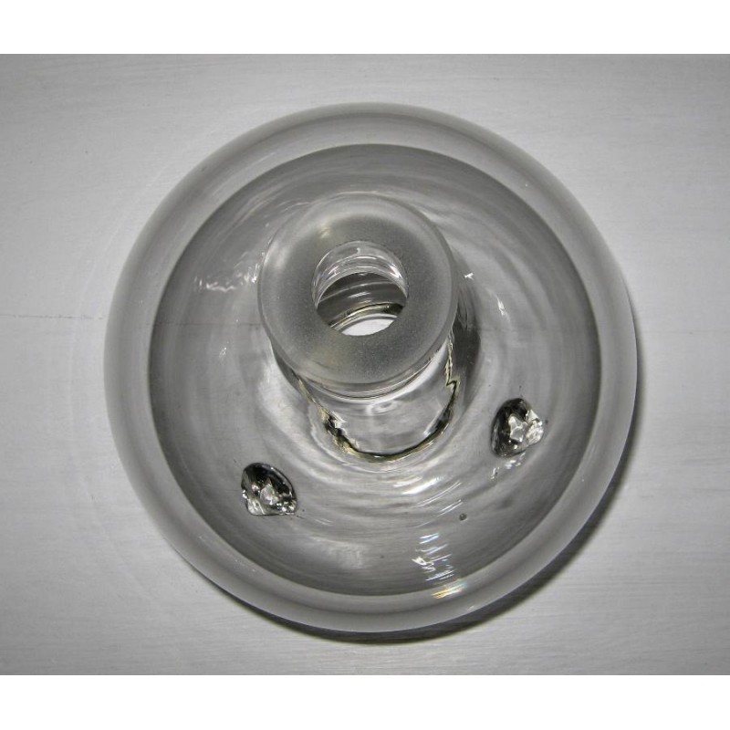 Ancien gobe mouches complet en verre souffle 5