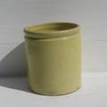 Ancien pot à confiture en terre vernissée jaune produits Noguier Viennois Lyon NOVIA NV (2)