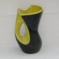 Ancien vase en ceramique jaune et noir ceramidi 1