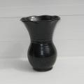 Vase en céramique noire d’Accolay années 50 époque Zazou