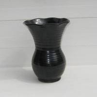 Ancien vase en ceramique noire d accolay annees 50 a