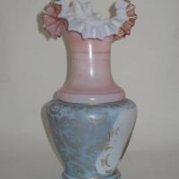 Ancien vase en opaline diseuse de bonnes aventures 4