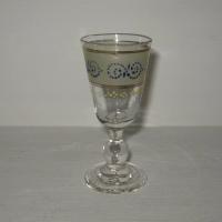Ancien verre a liqueur emaille 1