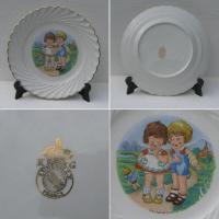 Ancienne assiette a dessert decor enfants declaration 2