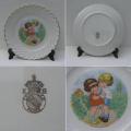 Ancienne assiette a dessert decor enfants douce rencontre 1