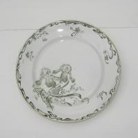 Ancienne assiette art nouveau creil et montereau modele iris 1