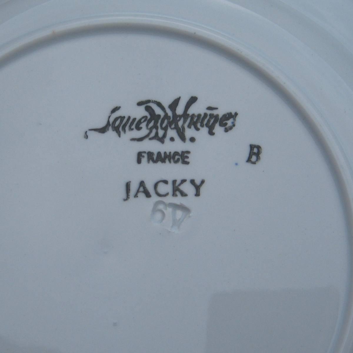 Anciennes assiettes a dessert sarreguemines modele jacky lot 2 c