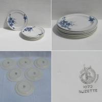 Assiette a dessert en faience de nord hamage moulin des loups modele 1072 suzette x6 b