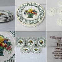 Assiette a dessert villeroy et boch service basket x5 2