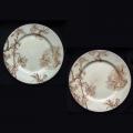 Ancienne assiette Creil et Montereau service Cerisier (x2)