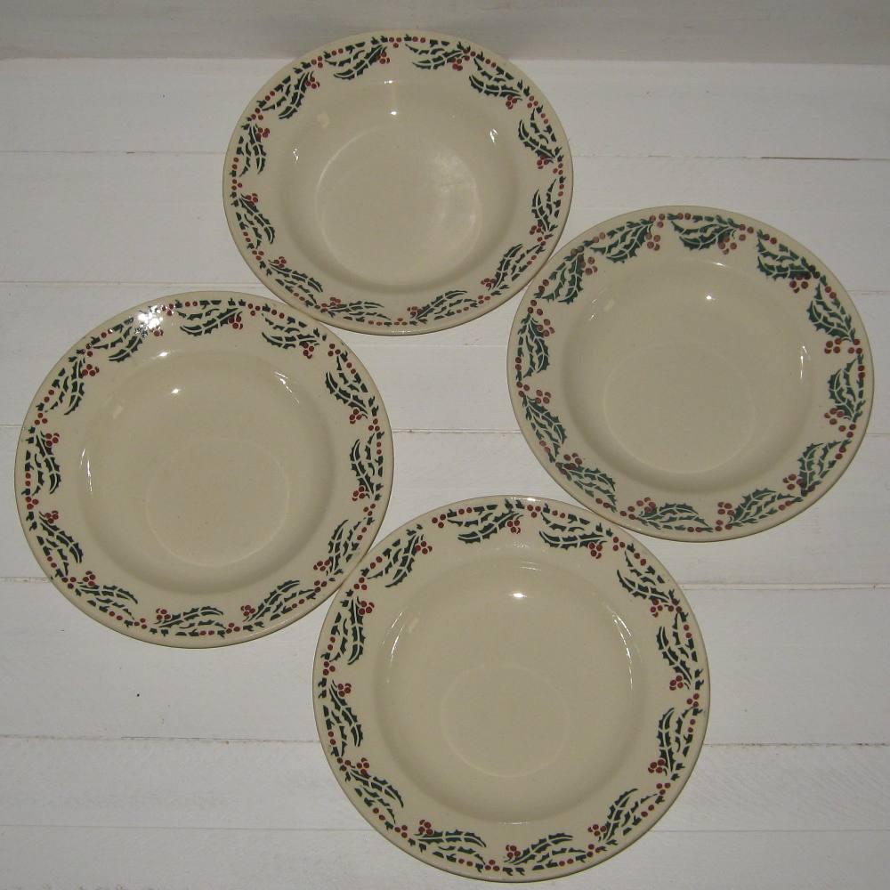 Assiette creuse modele houx moulin des loups 2