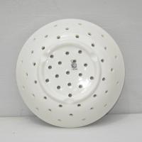 Assiette egouttoir a fraises ou a fromage frais faisselle ancienne en faience blanche de digoin sarreguemines 2