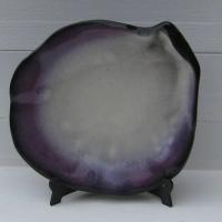 Assiette pol chambost rebord mauve 1 copie