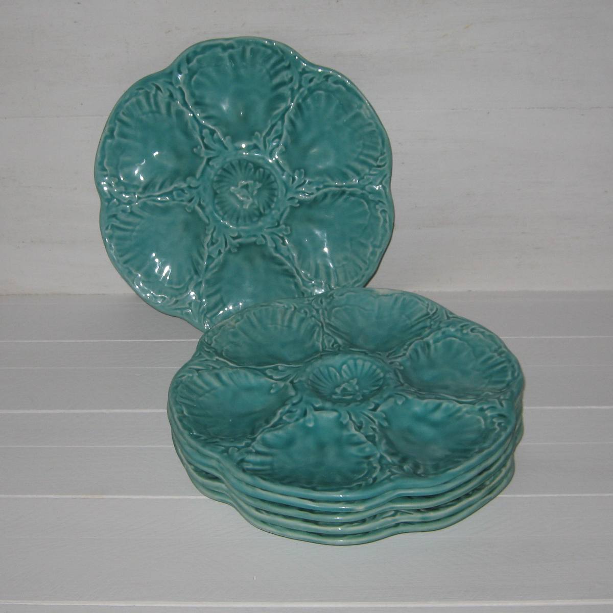 Assiettes a huitres gien lot a 1
