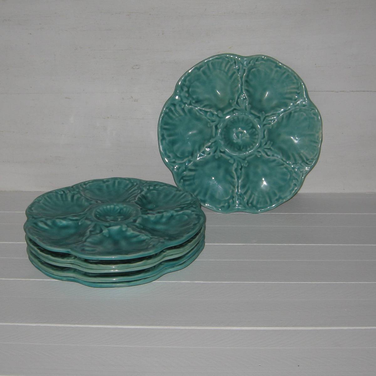 Assiettes a huitres gien lot b 1