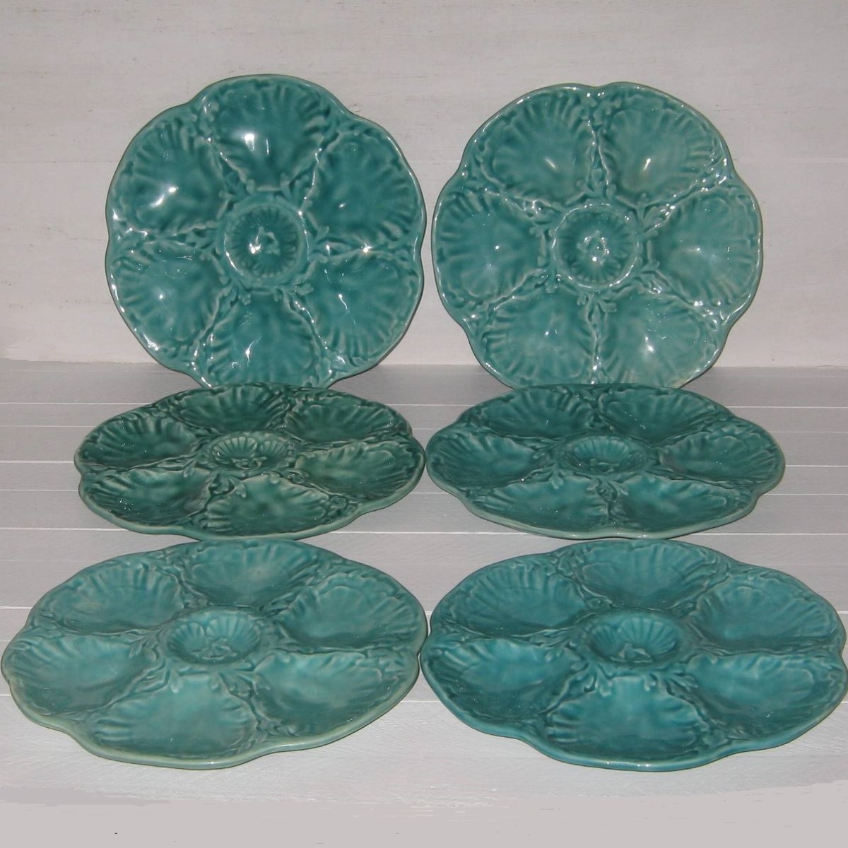 Assiettes a huitres gien lot b 3
