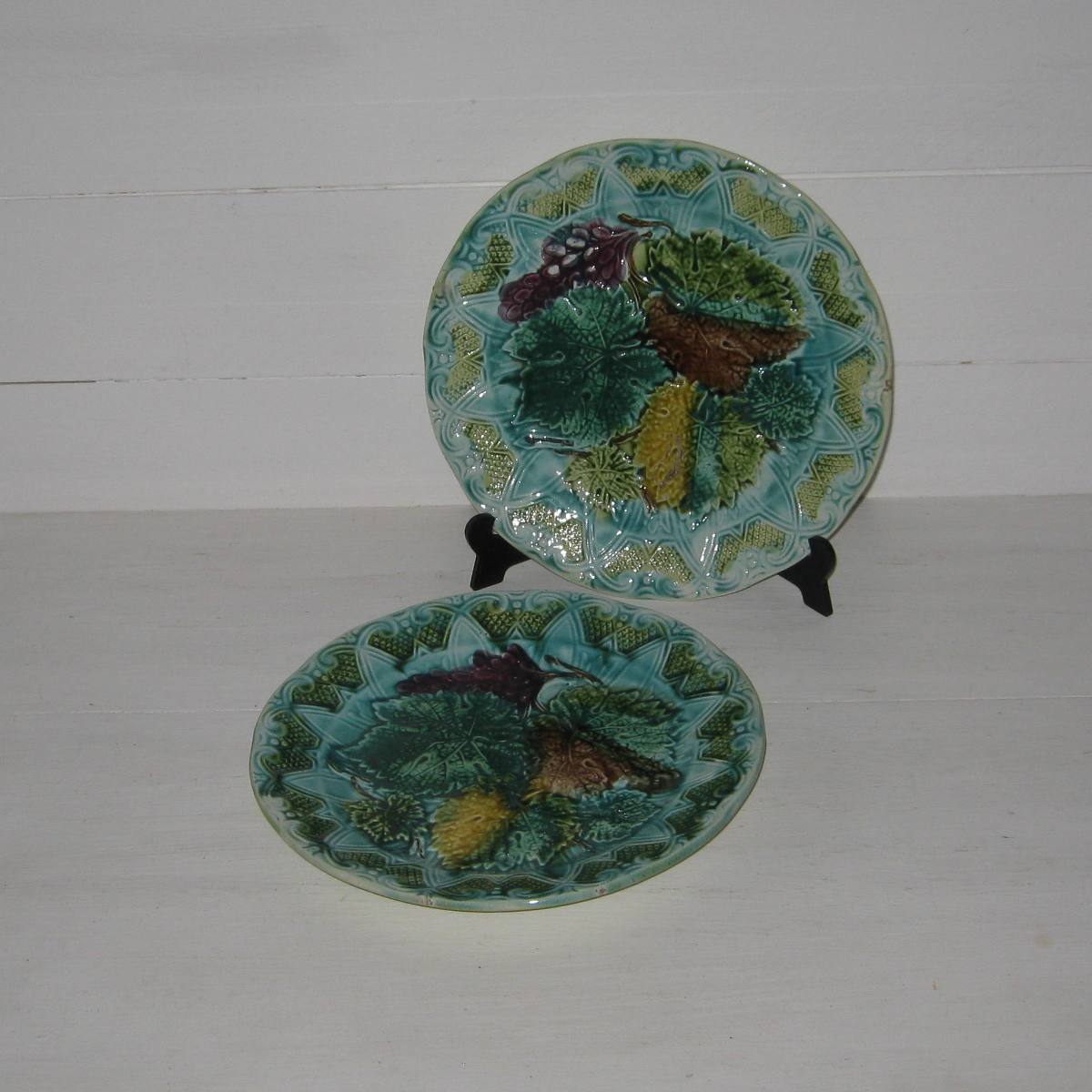 Assiettes barbotine marque coeur 1