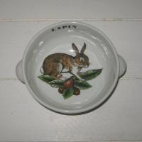 Bol a oreilles porcelaine d auteuil lapin 1