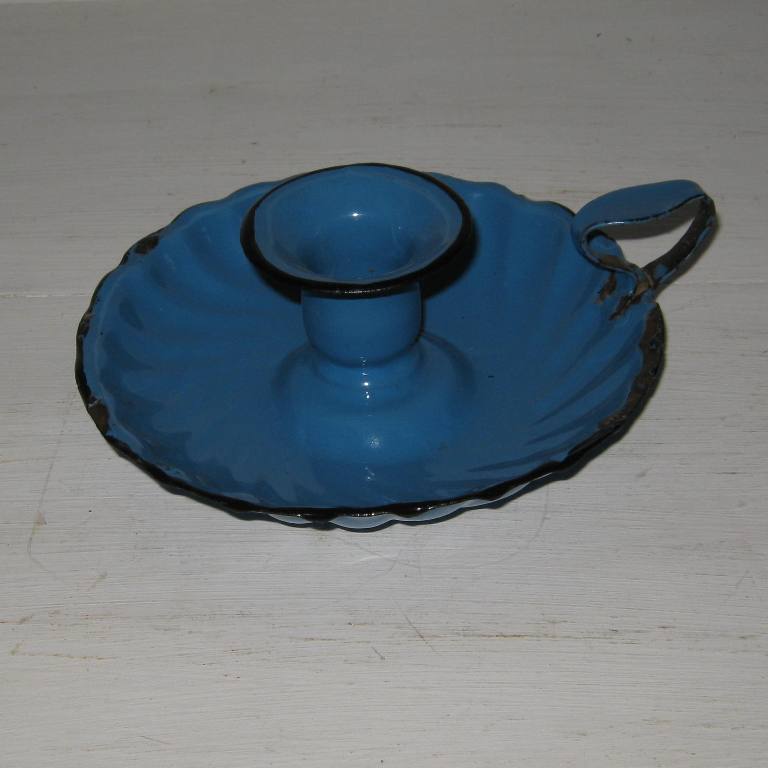 Bougeoir bleu 1