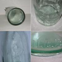 Bouteille bocal ancien en verre la lorraine 1 5 l 3