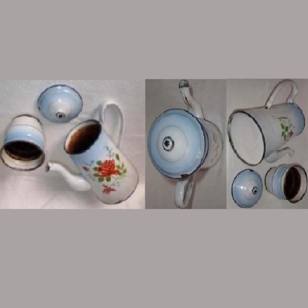Cafetiere decor rose 3