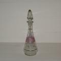 Ancienne carafe à liqueur carafon en verre émaillé