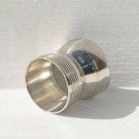 Coquetier diabolo art deco metal argente christofle collection gallia une frise 1