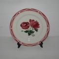 Ancienne assiette plate Digoin Sarreguemines France du service les roses