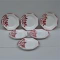 Ancienne assiette à dessert Sarreguemines modèle Jacky (x6) lot 1