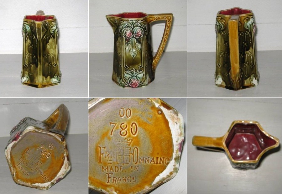 Pichet barbotine modele 780 onnaing 2