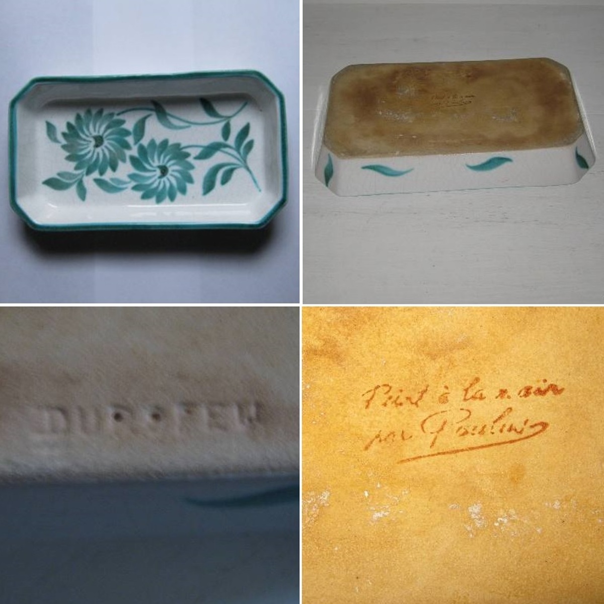 Plat a gratin decor fleurs 2