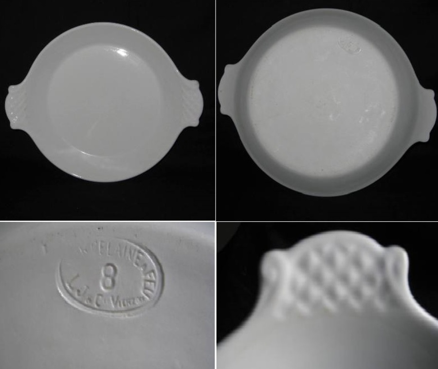 Plat a oreilles en porcelaine blanche 2