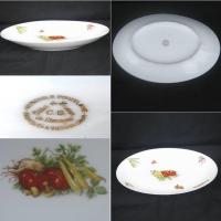 Plat plat limoges decor legumes 2