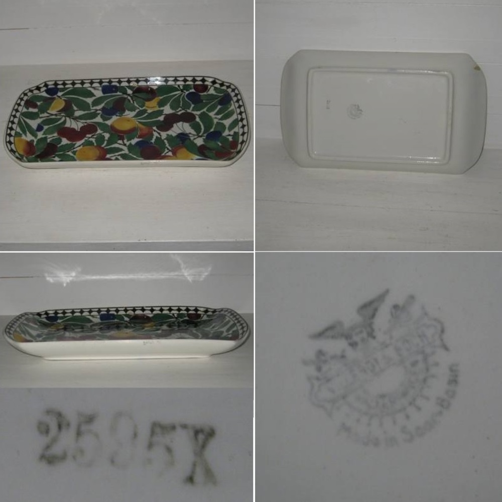 Plat villeroy et boch decor cerises prunes etc 2