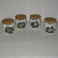 Porcelaine d auteuil 4 pots serie chasse 1