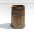 Pot en bois façon tonneau porte ustensiles de cuisine