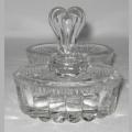 Salière Poivrière verre moulé prise forme coeur