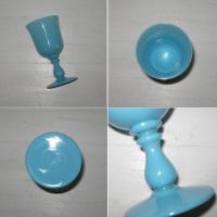 Verre opaline bleue 2
