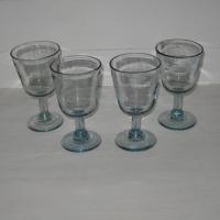 Verres a pied bleu 1